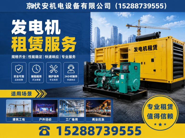 自贡发电车出租展示图