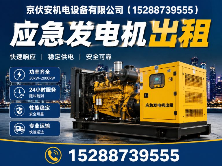 自贡柴油发电机组出租展示图